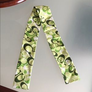 Coach ponytail scarf